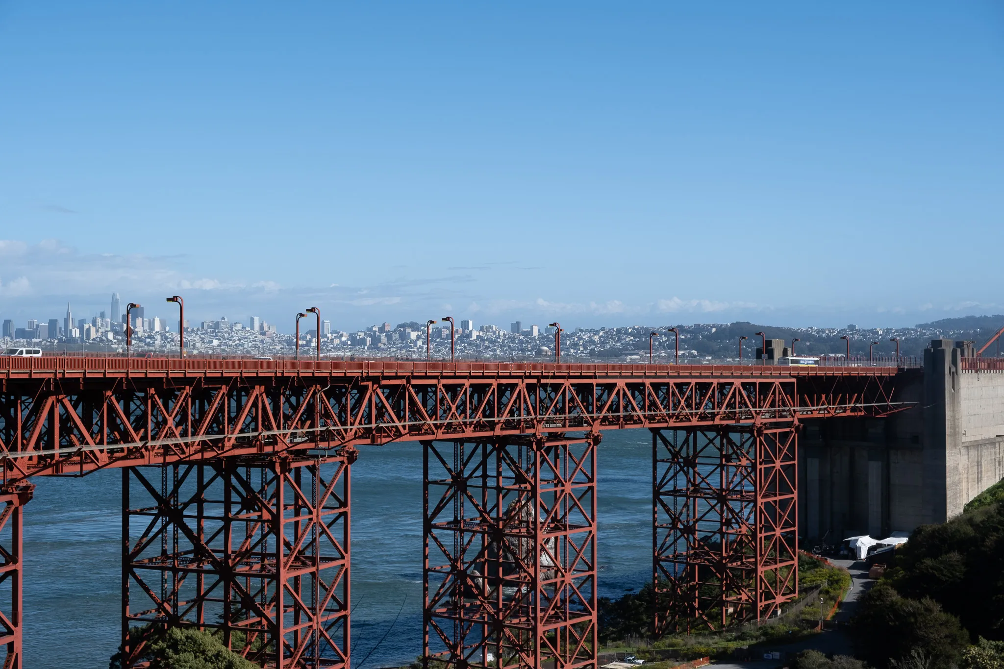 The understructure of the Golden Gate Bridge