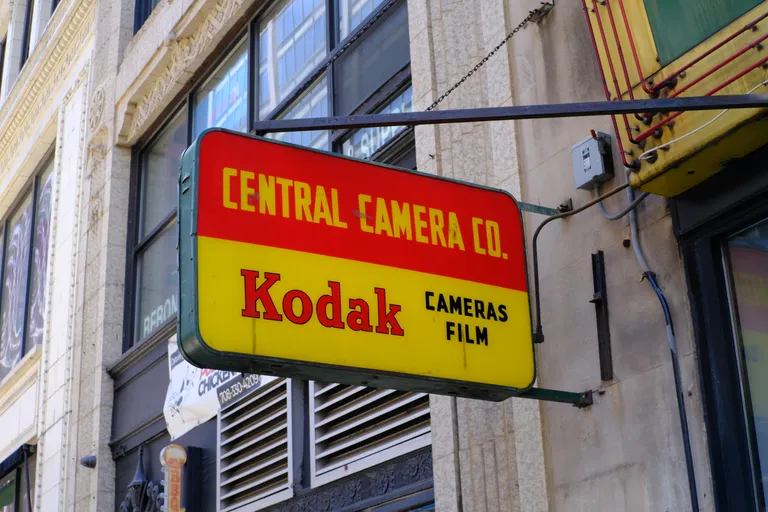 Central Camera sign