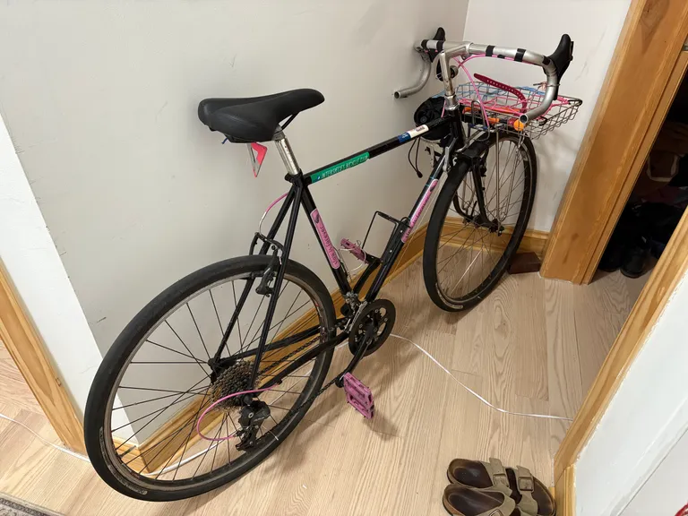 My bike sits sadly in the corner