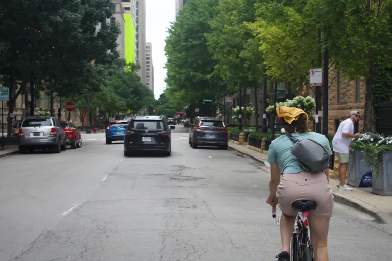 Biking in Streeterville