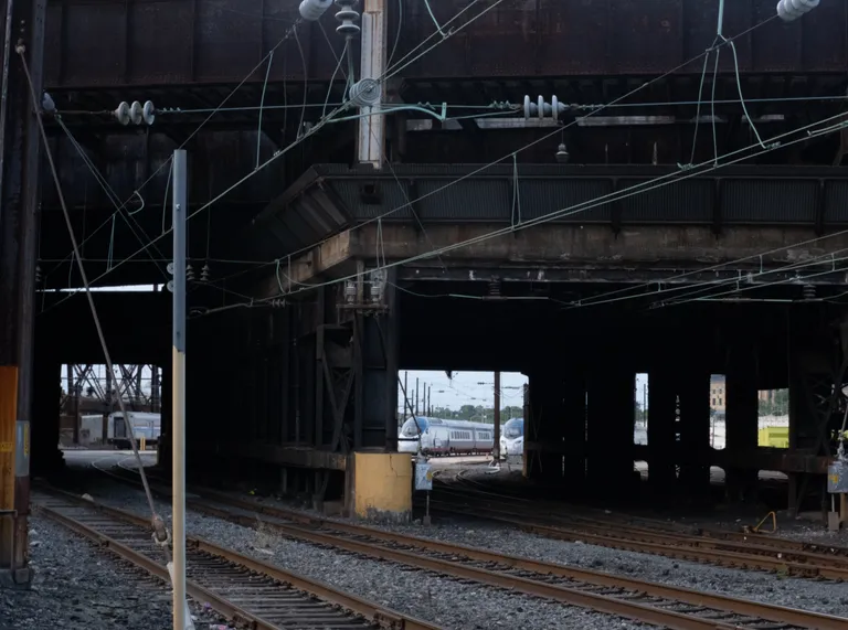 Avelia Liberty trainsets in the 30th St yard in Philadephia